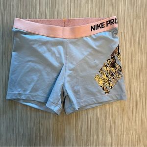 Nike Pro grey and orange shorts XL